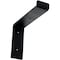 Ekena Millwork Steel Truss Shelf Bracket, Powder Coated Black 2"W x 8"D x 6 3/4"H BKTM02X08X06TSPBL - alternate 1